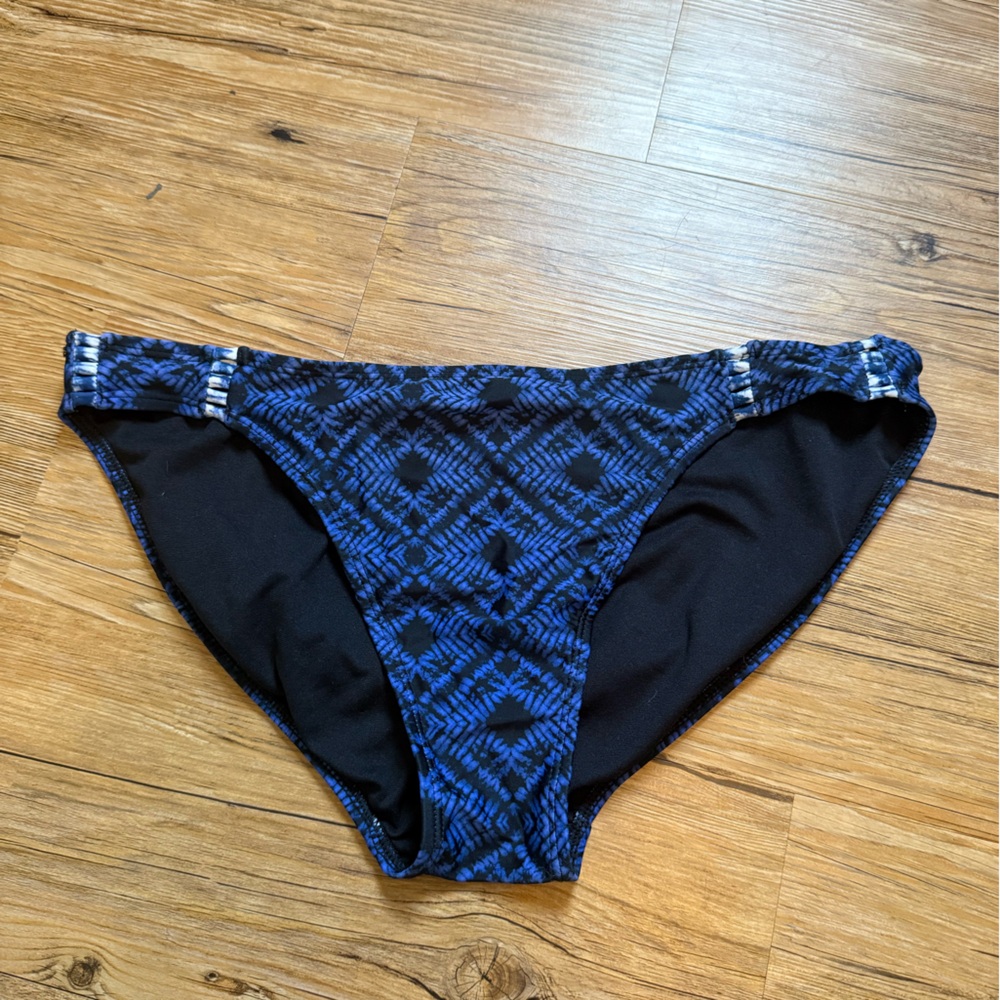 OP Black and Blue Bikini Bottom
